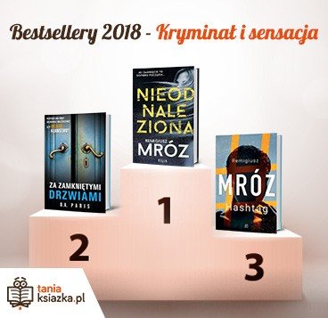 Top 100 książkowych bestsellerów 2018 roku w TaniaKsiazka.pl