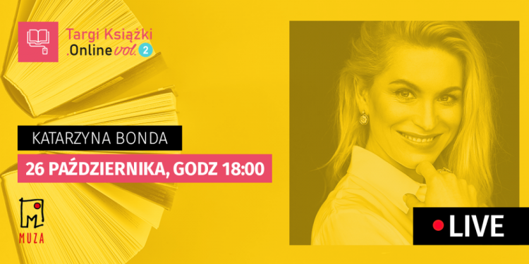 Katarzyna Bonda na TargiKsiazki.Online - weź udział w wywiadzie LIVE