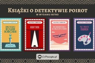 Książki o detektywie Poirot w wydaniu retro