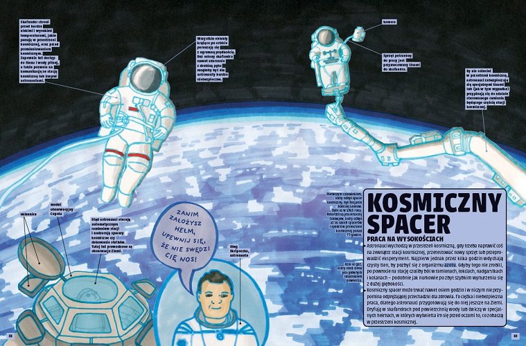 Książki o kosmosie - Tu jesteśmy - ilustracja