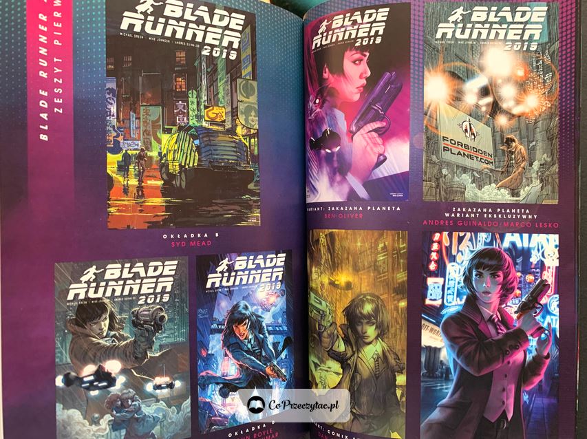 Okładki zeszytów serii Blade Runner 2019
